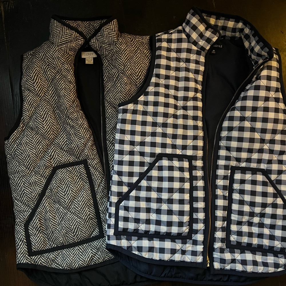 Bundle of 2 J Crew quilted puffer vests!